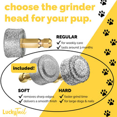LuckyTail soft head for precise smoothing removes sharp edges after trimming
