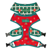 Lucy & Co. Happy Howlidays reversible harness side A for festive walks and comfort