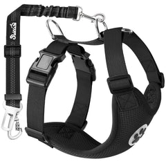 Lukovee dog seatbelt universal clip keeps your pet secure on car trips