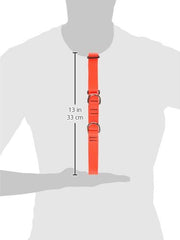 LupinePet Basics 1in Blaze Orange stitching detail highlights sturdy manufacturing