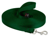 LupinePet Basics 3/4-inch green training lead enabling distance training and exploration.