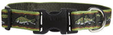 Collar LupinePet Originals patrón trucha de arroyo, duradero para paseos diarios