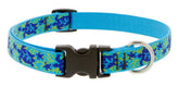 LupinePet Originals Turtle Reef collar close-up stitching for durable daily wear
