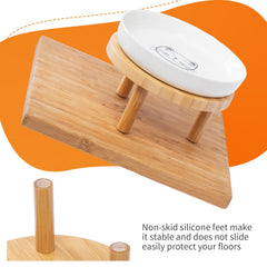 Lusifaco whisker-friendly bowls demonstrate easy reach and reduced whisker contact.