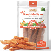 LuvChew chicken dog chew twist pack shows tasty puffed sticks for training rewards