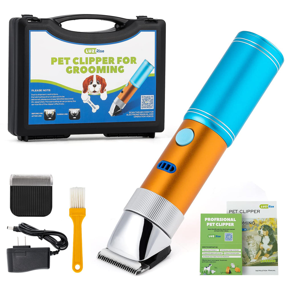 LuzRise dog clippers cordless 400W for quick, portable grooming sessions