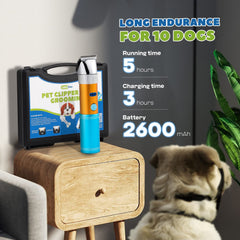 LuzRise dog clippers quiet operation under 50db for anxious pets