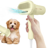 L&W BROS quiet pet dryer light yellow front view for gentle grooming
