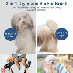 L&W BROS quiet pet dryer light yellow low-noise operation for puppies