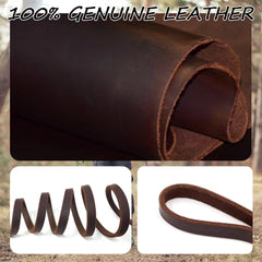 LWBMG Leather Dog Leash swivel clasp demonstrates rust-proof hardware for secure training.