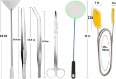 Lxiyu 7 in 1 curved tweezer grips securely during delicate aquascaping tasks