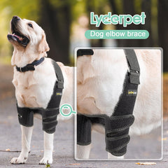 Lyderpet elbow brace adjustable straps for a secure non-slip fit.