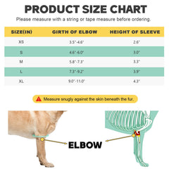 Lyderpet elbow brace designed for left and right legs for balanced front-leg support.