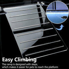 LYL LEYOULAND Turtle Topper terrace with ramp steps for easy climbing to the platform.