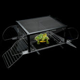 lyl-leyouland upgraded dual ramp turtle platform top view enables easy basking access for multiple turtles