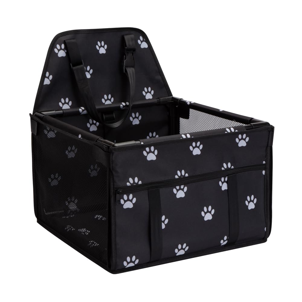 Lyricalife Puppy Car Seat with inner frame provides stable support for small dogs during car rides.