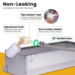 LZWUNYXE float valve self-filling feature indicating steady water level