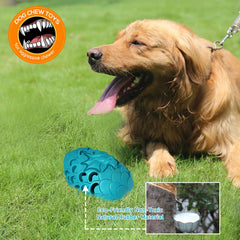 M.C.works Dragon Egg dog toy blue close-up shows extreme durability for aggressive chewers