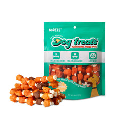 M-PETS Kabobs con pollo y pato, verduras; snack sabroso para perros