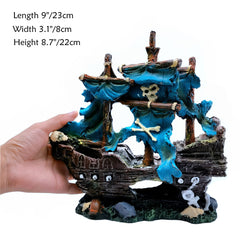 M2cbridge european castle aquarium decor enhances realism and provides exploration spaces.