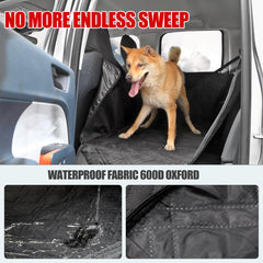 Mabett seat cover hard bottom support provides firm footing for heavier dogs