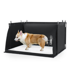 MABOZOO dog pee pad holder front view with elevated protection for training.