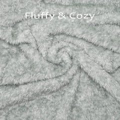 MACEVIA fluffy fleece dog blanket showing plush texture for warmth.