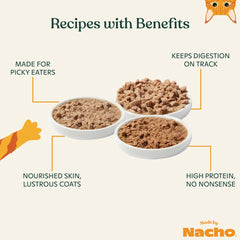 Made by Nacho minced-salmon-sole-bowl features hydrating broth and savory flavors.