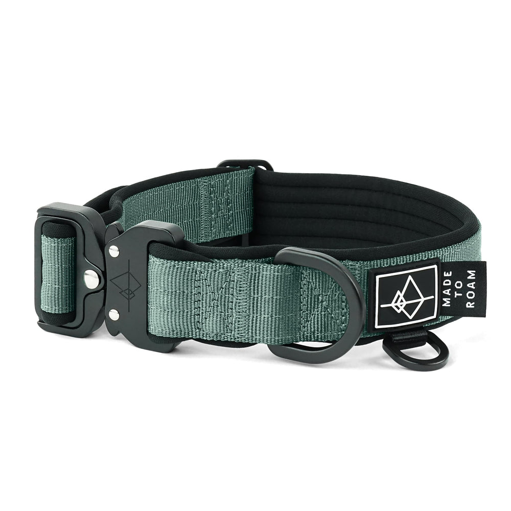 MADE TO ROAM Comfort Collar padded neoprene cover delivers soft neck protection for all-day wear.