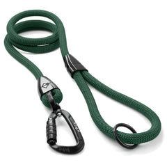 MADE TO ROAM Explorer leash with autolocking carabiner for secure hiking on rocky trails