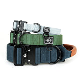 made-to-roam premium explorer collar close-up buckle shows rugged quick-release for outdoor control.