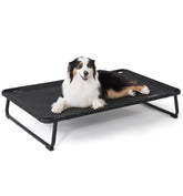 MADE 4 PETS outdoor elevated dog bed setup demonstrates quick tool-free assembly for fast use
