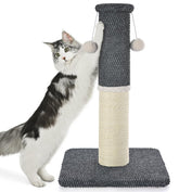 MADE 4 PETS tall cat scratching post base provides stable footing for energetic cats.