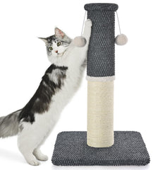 MADE 4 PETS tall cat scratching post base provides stable footing for energetic cats.