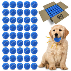 Magicorange dark blue 2.5-inch ball for fetch and floaty water play.