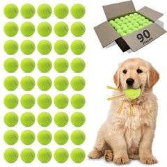 Magicorange 2.5-inch yellow squeaker tennis ball for interactive fetch play