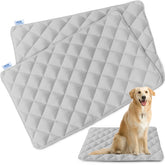 Magik & Kover dog crate pad 42x28 grey laid flat for large-dog comfort