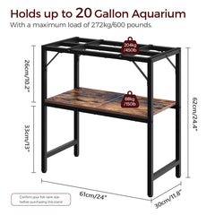 MAHANCRIS two-tier storage shelves demonstrate space-saving organization for accessories.