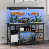 MAHANCRIS 55-75 gallon stand top view securely supports large aquariums.