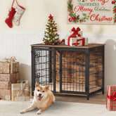 MAHANCRIS dog crate furniture front double door offers easy access for pets.