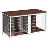 MAHANCRIS dog crate furniture top panel display adds extra surface for decor and gear.
