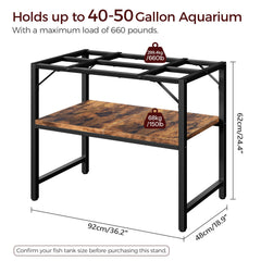 MAHANCRIS FTHR4001 two-tier shelves optimize space for gear and supplies.