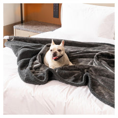 Maidewow reversible pet blanket shows two textures and colors for stylish protection