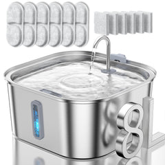 MAILOFY dog water fountain 8L supports multi-pet households with ample capacity.