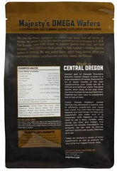 Majesty's Omega Wafers 30-count bag ready for daily feeding as a month-long supply.