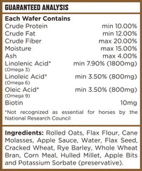 Close-up of Majesty's Omega Wafers highlighting the tasty wafer form for high feedability