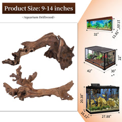 majoywoo driftwood branch ideal reptile decor and climbing enrichment.