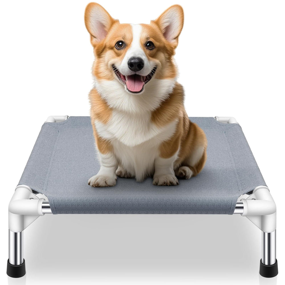 Makerfire elevated dog bed 20x20 outdoor cooling design for small dogs