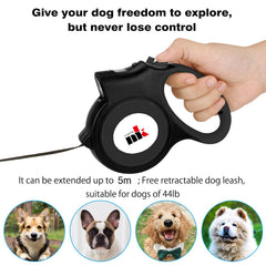 Makife ergonomic handle provides comfortable grip for extended dog walks