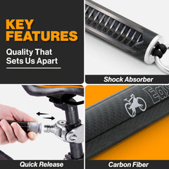 MALABI quick attach mechanism speeds bike setup on trails.